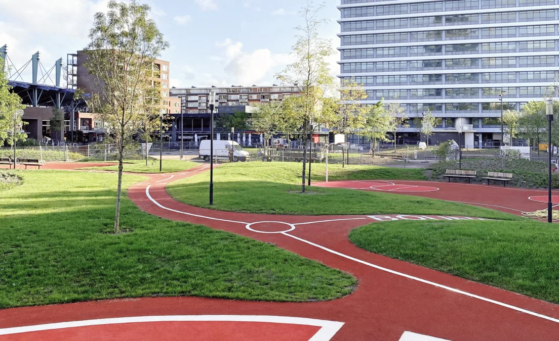 DELVA Landscape architecture urbanism amsterdam rijswijk Bogaardplein September liggend01