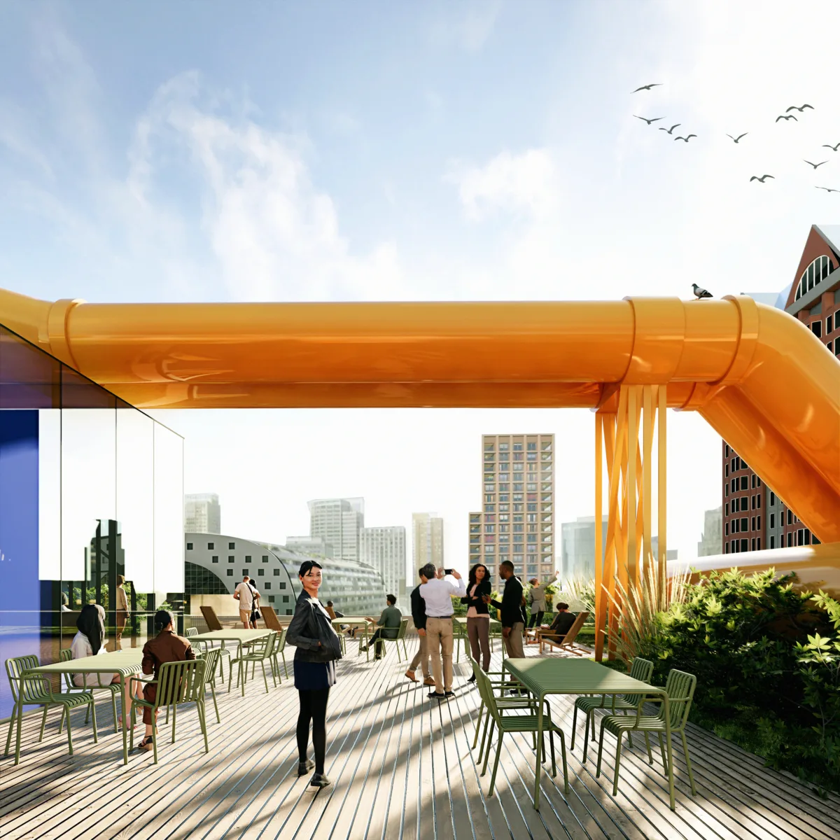 Centrale Bib bibliotheek rotterdam delva steven amsterdam Landschaparchitectuur Landscape Architecture Urbanism atelier oslo powerhouse lundhagem happold park openbare ruimte plein