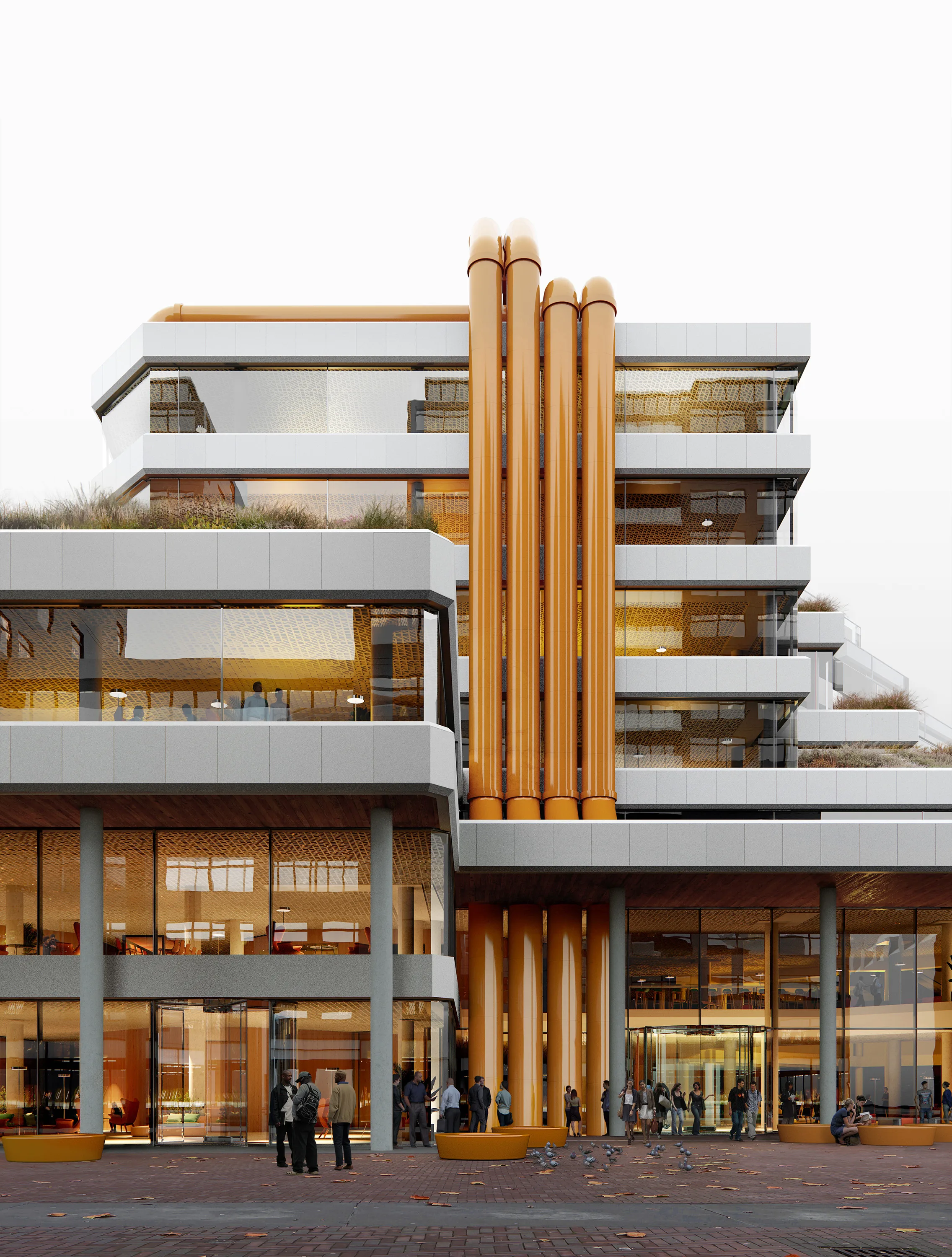 Centrale Bib bibliotheek rotterdam delva steven amsterdam Landschaparchitectuur Landscape Architecture Urbanism atelier oslo powerhouse lundhagem happold park openbare ruimte plein