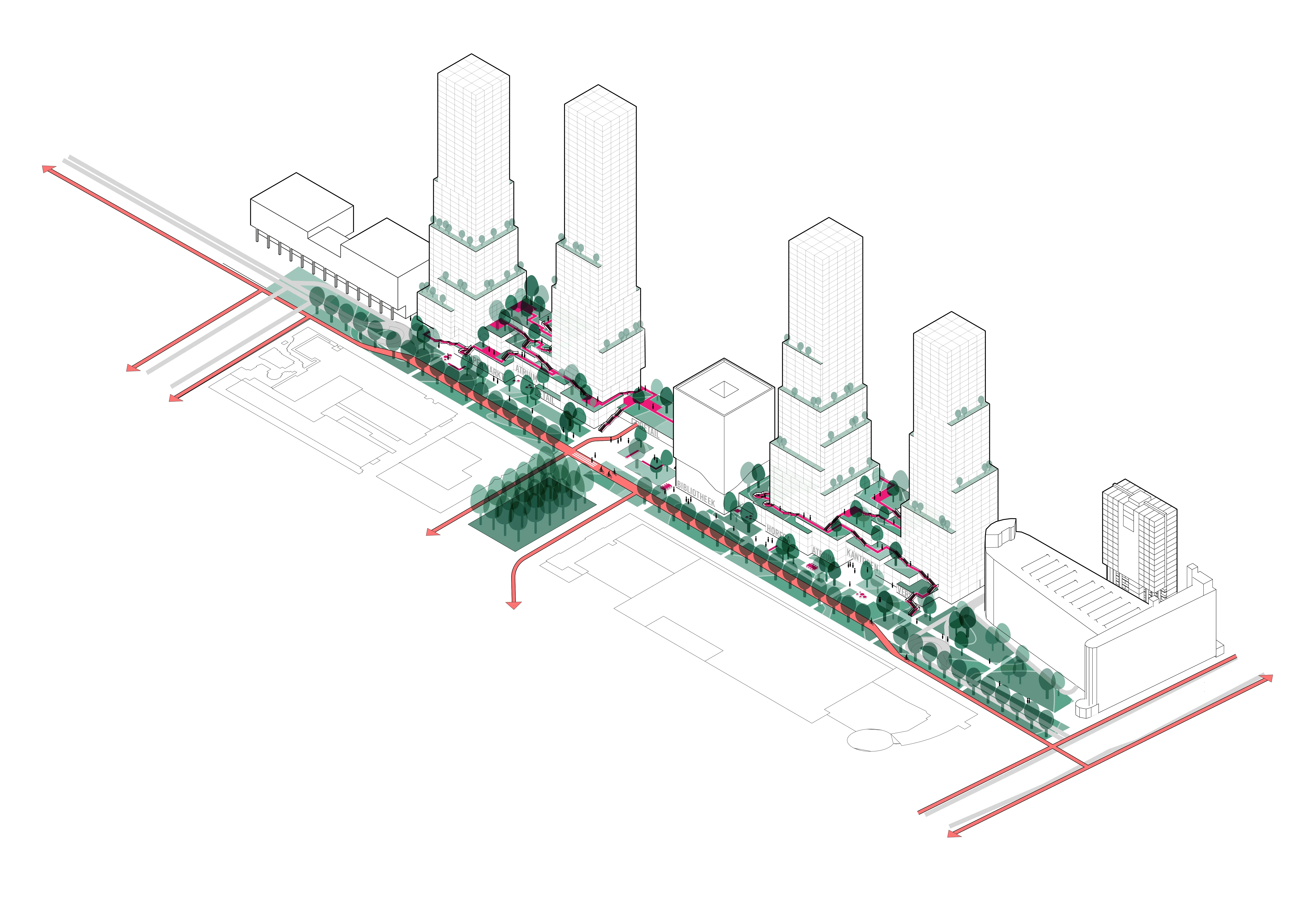 Postpark HS kwartier Stationspostgebouw Den Haag Steven Delva Amsterdam KCAP Landschaparchitectuur Landscape Architecture Urbanism Life make Sens park